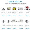 QTETAK 200 Pcs 10 Value Micro Momentary Tactile Push Button