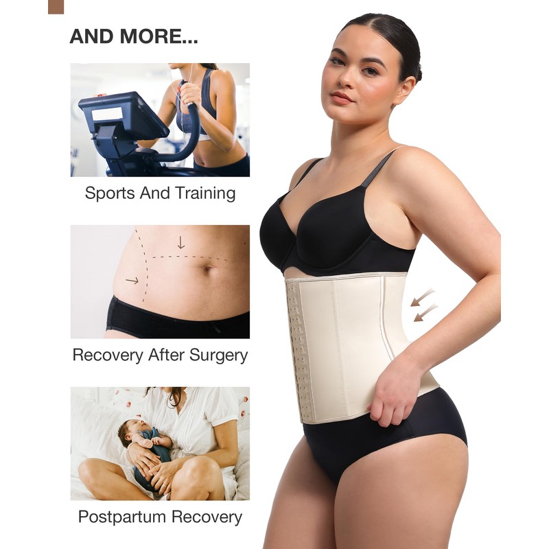 Lover-Beauty Waist Trainer for Women Latex Corsets Waist Cincher Workout