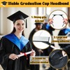 eboozone Graduation Cap Headband Insert - Secures Grad Hat &