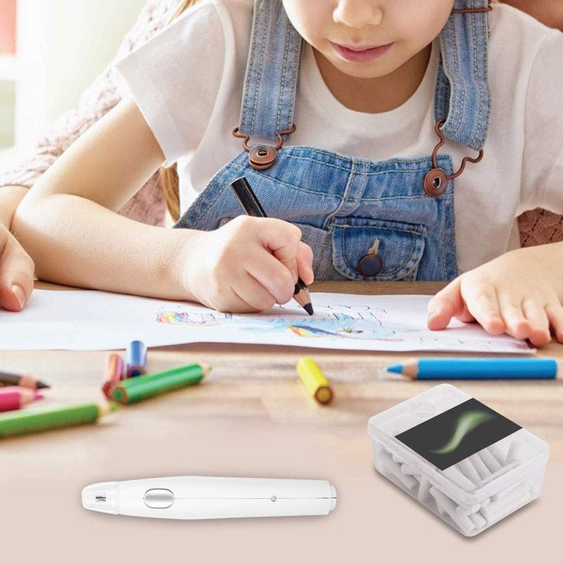Electric Eraser Set, Portable USB Charger Eraser with Replacement Eraser
