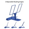 MSDADA Metal Book Stand for Desk, Adjustable Reading Rest Book