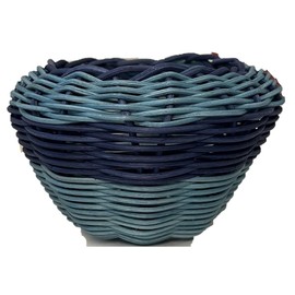 Appalachian Basketry, Natural & Rust Color Basket Making Kit (Teal/Navy Blue)