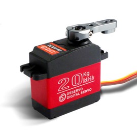 ZOSKAY 6V 20kg/0.09S High Speed DS3218 PRO Servo Waterproof High Torque Metal Gear Standard Digital Servo for 1/8 1/10 Scale RC Cars(Control Angle180)