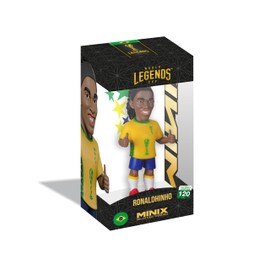 MINIX - Football Legends - Coppa del Mondo di Leggende #120 - Brasile - Ronaldinho - Personaggio da collezione 12 cm