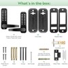 ANNFUZ Mechanical Keyless Entry Door Lock with Keypad,Double-Sided Keypad Lock