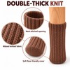 16 Pack Black Chair Leg Socks – Double Thick Knitted