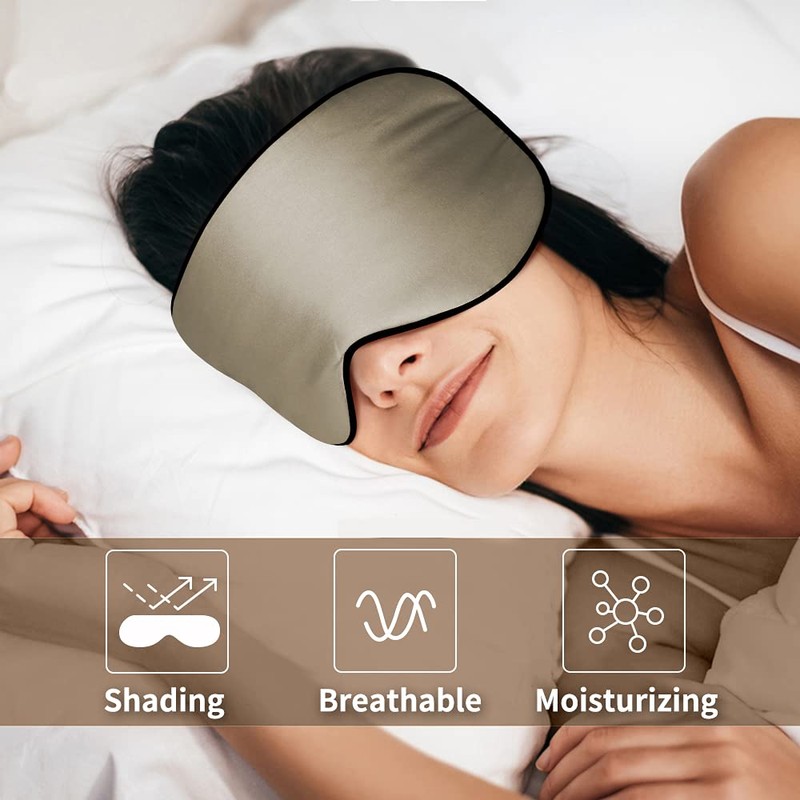 OLESILK Set of 2 Adjustable Silk Sleeping Masks, 100% Mulberry