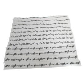 12 Barbed Wire Temporary Tattoos Realistic Waterproof Armband for Men Women