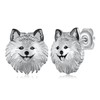 Pomeranian Earrings 925 Sterling Silver Dog Earrings Puppy Earring Animal