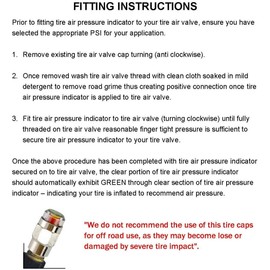 Gozens 26-80psi TPMS Tire Pressure Monitor Valve Stem Cap Tyre Sensor Indicator (70 PSI)