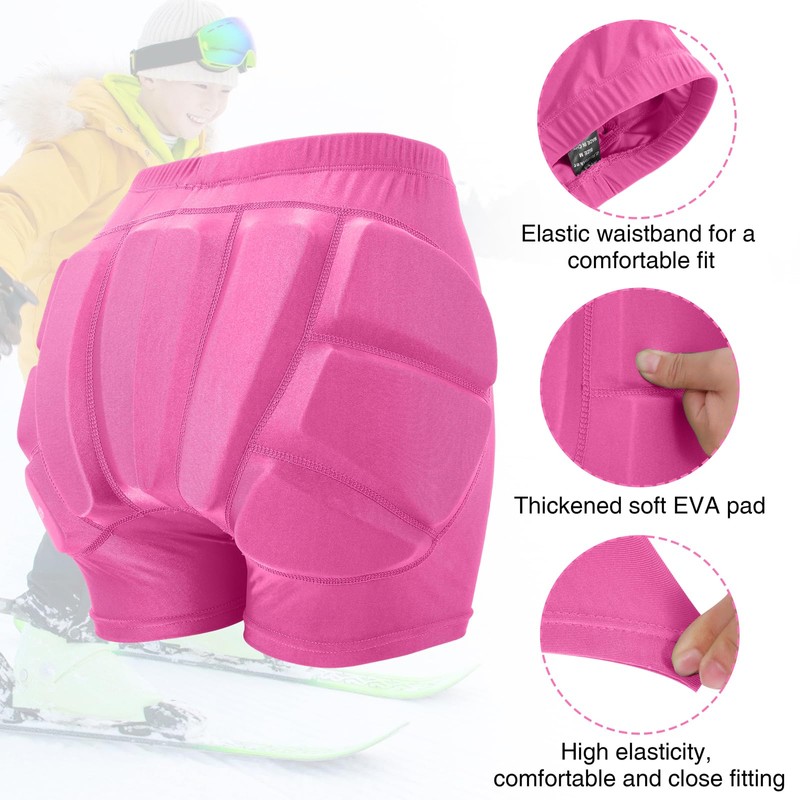 RIDBIKER Kids Butt Pad Shorts, Youth Child Hip Protection Pads,