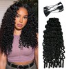 100% Human Hair Knotless Pre-Separated Crochet Hair Extensions with Spiral