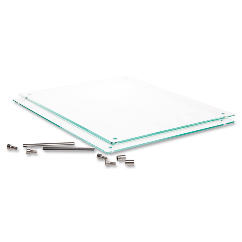 deflect-o Superior Image Beveled Edge L-Frame Base Desktop Sign Holder,