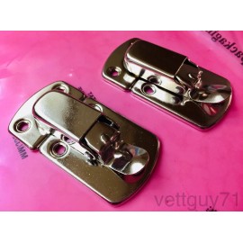 Excelsior Hardware Lot 2 Fender Rhodes Electric Piano Excelsior Instrument Case draw latch, Chrome