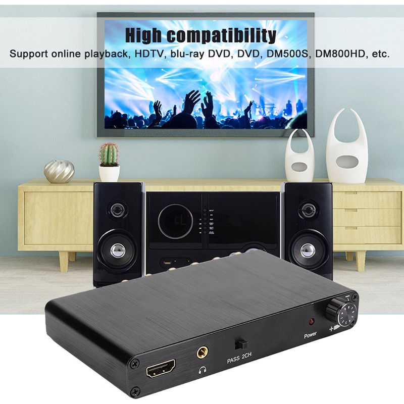 4K 3D HDMI 5.1 to Analog Output Digital Audio Decoder
