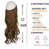 OMGREAT Ombre Hair Extensions Long Wavy Curly Synthetic Hair Piece