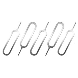 Herramienta Extractora de Tarjetas SIM, Pin Metálico para Teléfonos Móviles, Diseño Compacto (5 Unidades)