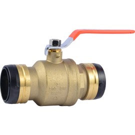 SharkBite 2 Inch Ball Valve, Push to Connect Brass Plumbing Fitting, PEX, Copper, CPVC, PE-RT and HDPE Pipe, UXLBV54