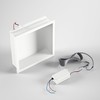 Bernkot Stainless Steel Led Shower Niche 12" X 12" White