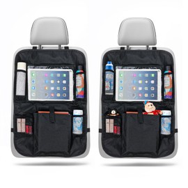 KITDAHOM 2er-Set Autositz-Organizer - Auto Organizer - Sitzschutz Auto Rückenlehne, aus Nylon, wasserdicht und trittfest mit großem Stauraum, geeignet für Autositze und Heimaufbewahrung