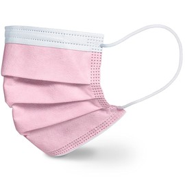 Beurer MM 15 Surgical Mask Type IIR, Made in EU, 3-Layer Medical Face Mask Protects Your Environment Against Droplets and Microorganisms, Heat Absorbent, Pink, Pack of 10
