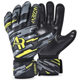 Anrrew Football Goalkeeper Gloves with Finger Protection and Double Wrist Guards. Goalkeeper Gloves Ensure Extreme Strong Control and Grip. For Teenagers, Children and Adults