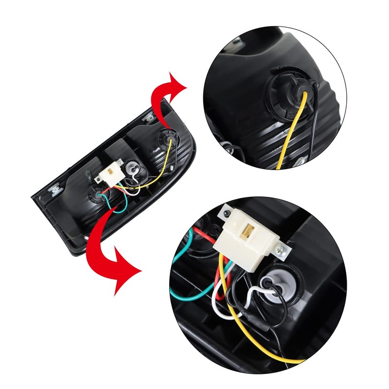 labwork Driver and Passenger Side Tail Lights Replacement for Toyota