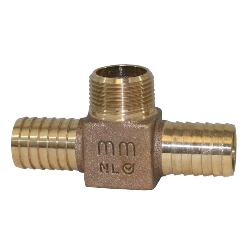 Merrill Mfg No lead brass hydrant tees (1 in. x