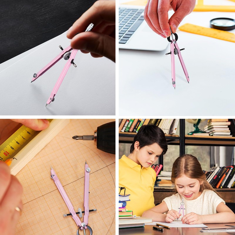 EBOOT Student Geometry Math Set, Drawing Compass and 6 Inch