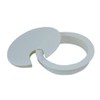 MyCableMart 3"" Cut-Hole Size White Round Wire Management Grommet with