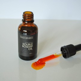 Alucia Organics Certified Organic Double Rosehip Oil 30ml - Pure, Natural, Organic, Face Oil for Sensitive Skin, Fine Lines, Wrinkles, Sun Burn, Stretch Marks, Scars, Damaged Skin