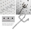 Yardwe, Metal Pegboard Hooks Pegboard Hooks Shelves 50pcs (Silver)