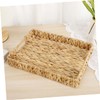 KOMBIUDA 1Set Woven Storage Baskets Decorative Straw Baskets for Organizing