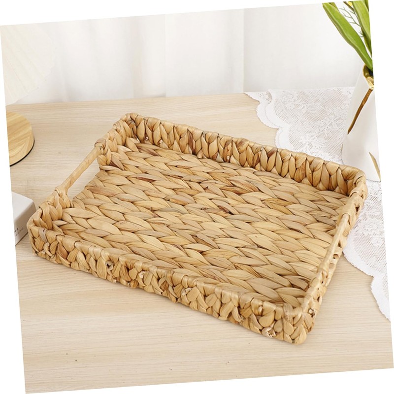 KOMBIUDA 1Set Woven Storage Baskets Decorative Straw Baskets for Organizing