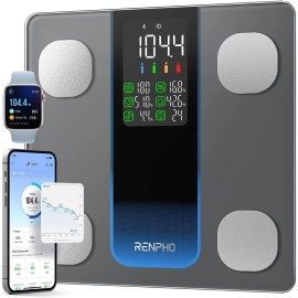 RENPHO Body Fat Scale with App Sync High Precision Bathroom Scale 500lbs Gift US