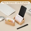 PATIKIL Business Card Holder for Desk, 2 Pack 3 Grids