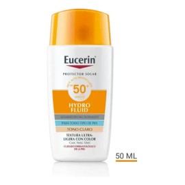 Eucerin Sun Hydro Fluid Con Color Claro Spf50+ 50ml