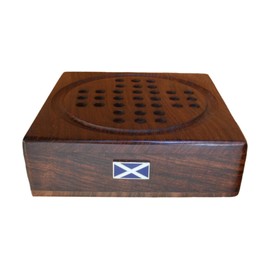 Gamekeepers Cottage gifts Scottish Flag Wooden Solitaire Set Board Game FREE ENGRAVING 490