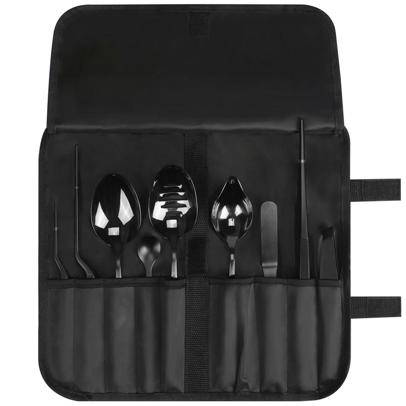 Recsrdce Professional Stainless Steel Culinary Plating Set,9 Piece Culinary Plating