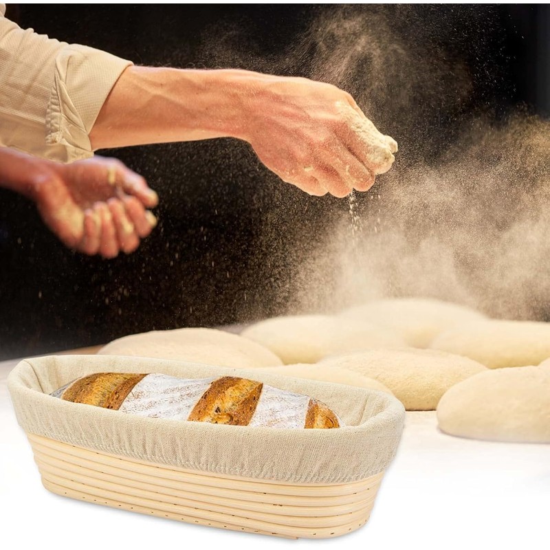 30cm/12 inch Oval Long Banneton Brotform Bread Dough Proofing Rising