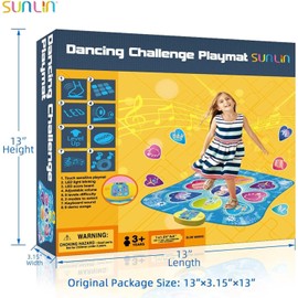 SunLin Dancing Music Play Mat Girls Dance Pad Toys Dance Mixer Rhythm Step Play Mat,New
