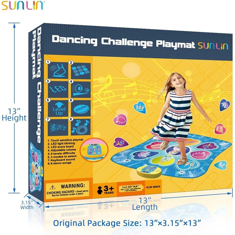 SunLin Dancing Music Play Mat Girls Dance Pad Toys Dance