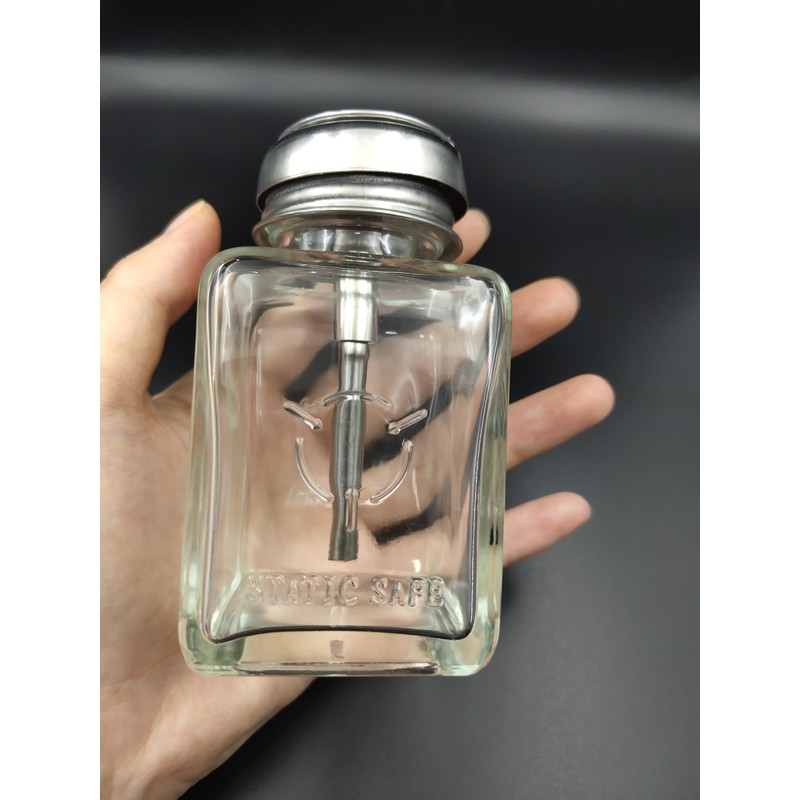 ZQDZYIE 1 Pack 4 Oz Dispenser Bottle Glass Nail Polish