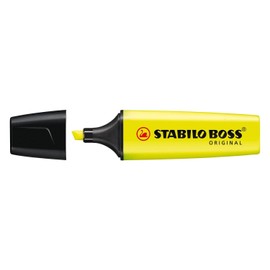 Stabilo Boss Original Highlighters Pack of 12 Refillable PTE 2-5 mm Chisel Yellow