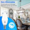 Energetic E12 LED Candelabra Light Bulbs 5.5W (60 Watt Equivalent),