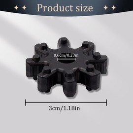 Lyxheth 2PCS Flexible Steering Coupler, Steering Coupling, 56315-2K000FFF Steering Gear Bushing, Automotive Power Steering Coupler Steering Column Compatible with Kia Sonata Elantra Santa Fe