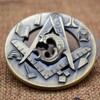 YIQILAFADA Masonic Challenge Coin Mason Symbol Proud Freemason Challenge Coin
