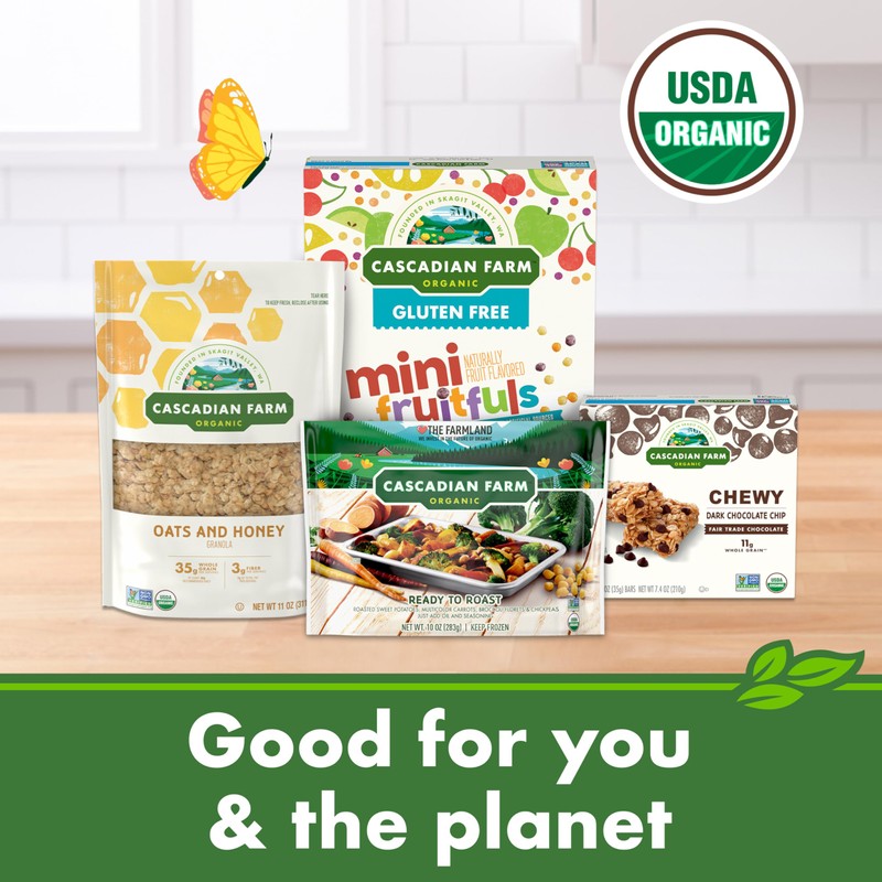 Cascadian Farm Organic Cinnamon Apple Cereal, No Added Sugar, Made