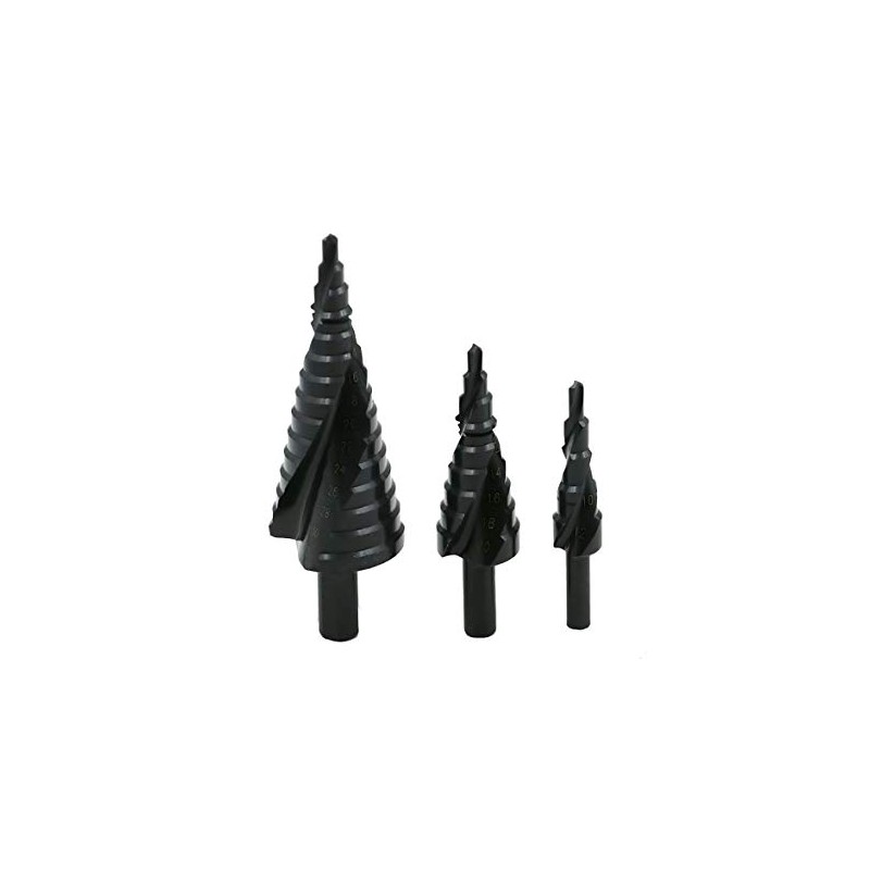 Mengshen HSS High Speed Steel Step Drill Bit 3-Piece Set