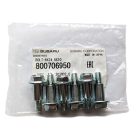 Subaru 1990-2018 Subaru Set of 6 Timing Belt Cover Bolts Impreza Legacy Wrx Forester Sti Outback 800706950 OEM